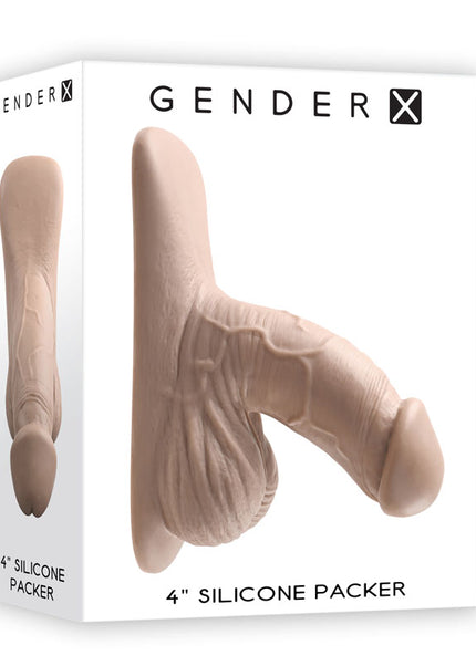 Gender X 4'' SILICONE PACKER LIGHT - Flesh 10 cm Packer