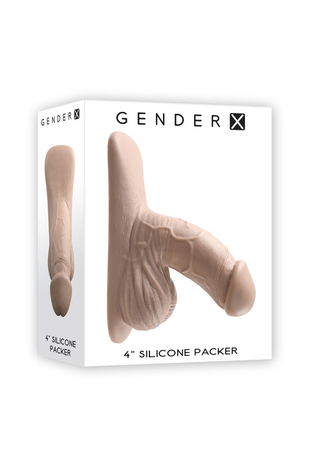 Gender X 4'' SILICONE PACKER LIGHT - Flesh 10 cm Packer