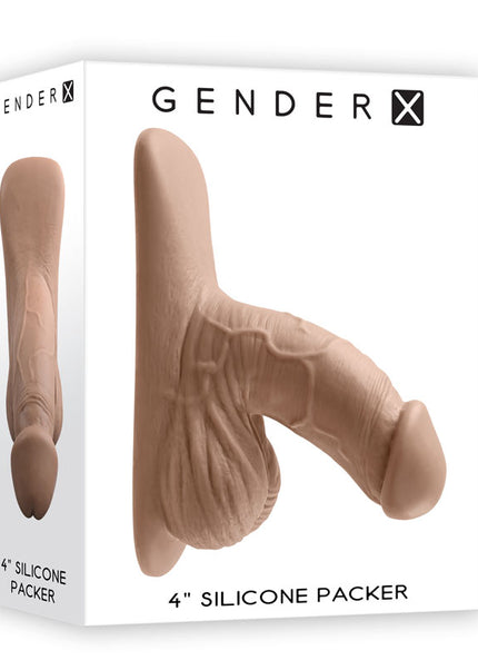 Gender X 4'' SILICONE PACKER MEDIUM - Tan 10 cm Packer