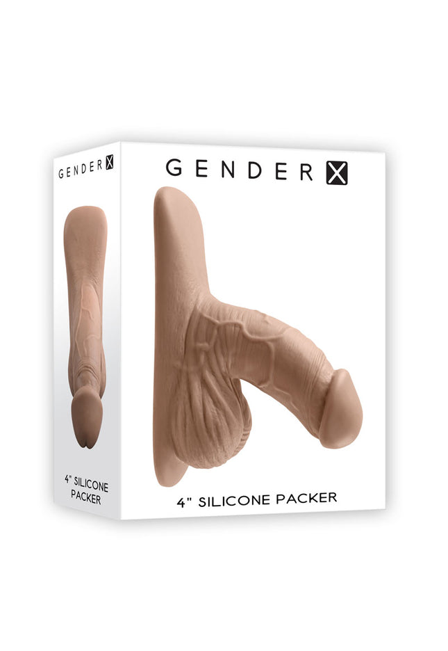 Gender X 4'' SILICONE PACKER MEDIUM - Tan 10 cm Packer