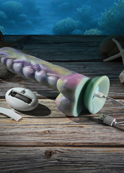 Gender X MONSTER'S BALL - USB Rechargeable Vibrating and Thrusting Fantasy Dildo with Wireless Remote