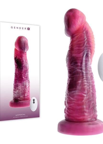 Gender X WHIMSICAL - Pink USB Rechargeable Vibrating Fantasy Dildo with Wireless Remote