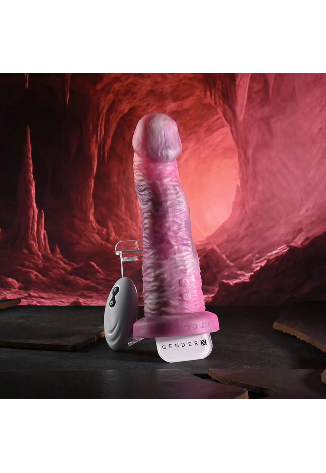 Gender X WHIMSICAL - Pink USB Rechargeable Vibrating Fantasy Dildo with Wireless Remote