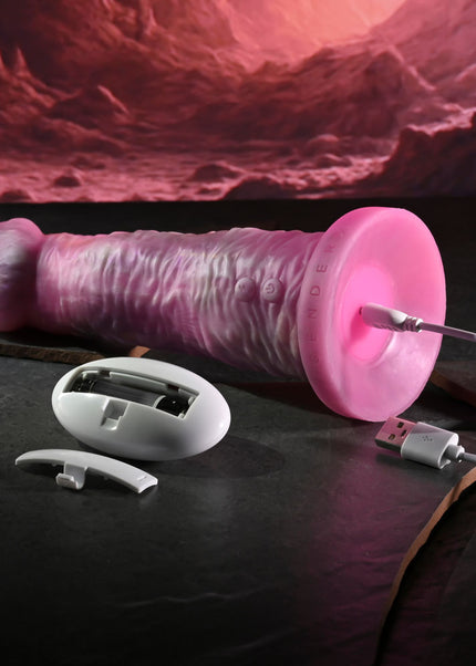 Gender X WHIMSICAL - Pink USB Rechargeable Vibrating Fantasy Dildo with Wireless Remote