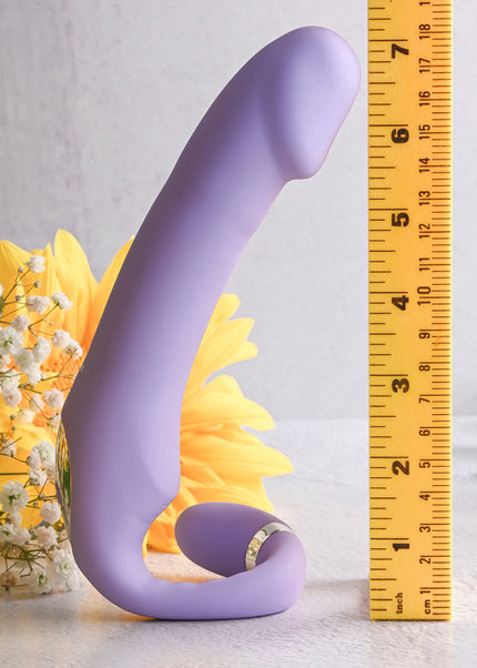 Gender X ORGASMIC ORCHID - Lilac 19 cm USB Rechargeable Strapless-Strap-On