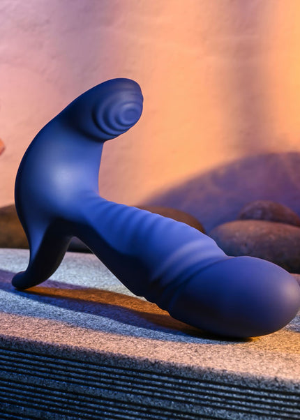 Gender X TRUE BLUE - Blue 13.5 cm USB Rechargeable Thrusting Prostate Massager