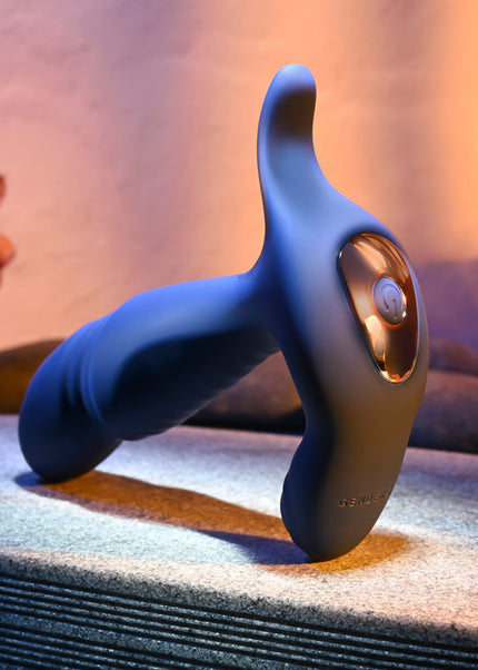 Gender X TRUE BLUE - Blue 13.5 cm USB Rechargeable Thrusting Prostate Massager