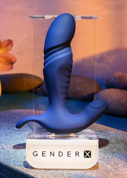 Gender X TRUE BLUE - Blue 13.5 cm USB Rechargeable Thrusting Prostate Massager