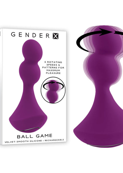 Gender X BALL GAME - Pink 13.5 cm USB Rechargeable Vibrating Butt Plug