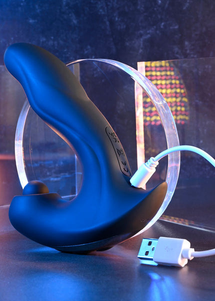 Gender X MAD TAPPER - Black USB Rechargeable Double Tapping Vibrating Massager