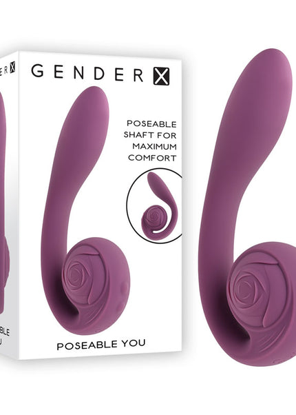Gender X POSEABLE YOU - Purple USB Rechargeable Poseable Vibrator