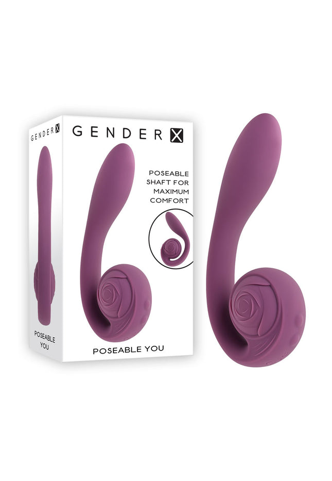 Gender X POSEABLE YOU - Purple USB Rechargeable Poseable Vibrator