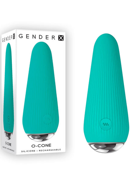 Gender X O-CONE - Blue 10.8 cm (4.25'') USB Rechargeable Bullet