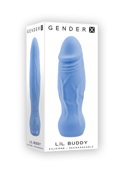 Gender X LIL BUDDY - Light Blue 10.1 cm USB Rechargeable Mini Vibrator