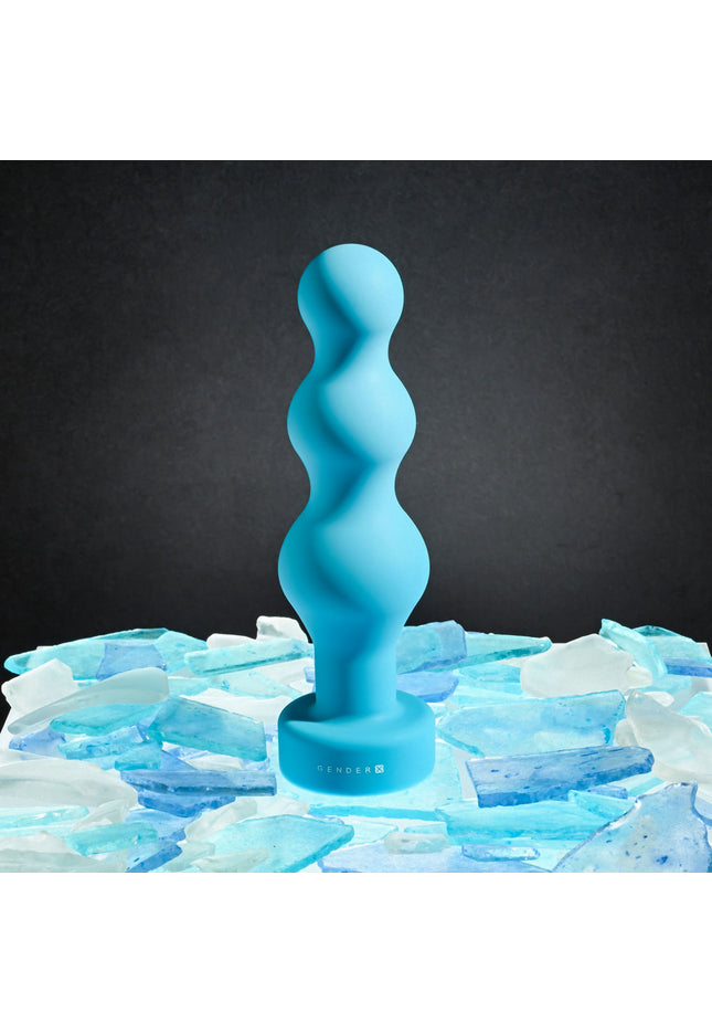 Gender X PLUGGED UP - Blue 13.6 cm USB Rechargeable Butt Plug