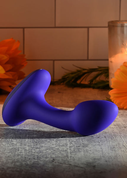 Gender X ANYBODYS PLUG - Blue 11.4 cm USB Rechargeable Vibrating Butt Plug