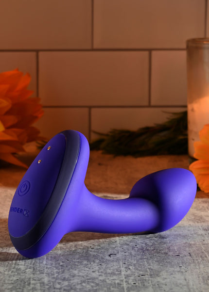 Gender X ANYBODYS PLUG - Blue 11.4 cm USB Rechargeable Vibrating Butt Plug