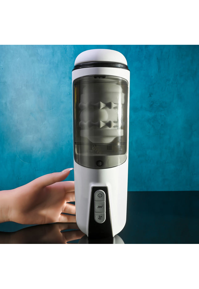 Gender X GET YOUR STROKE ON - USB Rechargeable Thrusting & Vibrating Auto Masturbator