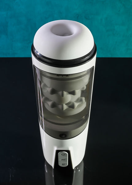 Gender X GET YOUR STROKE ON - USB Rechargeable Thrusting & Vibrating Auto Masturbator