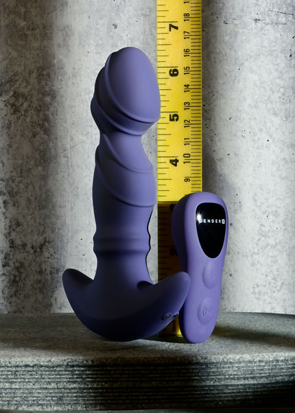 Gender X RING IT - Purple 16.5 cm USB Rechargeable Vibrator with Wireless Remote