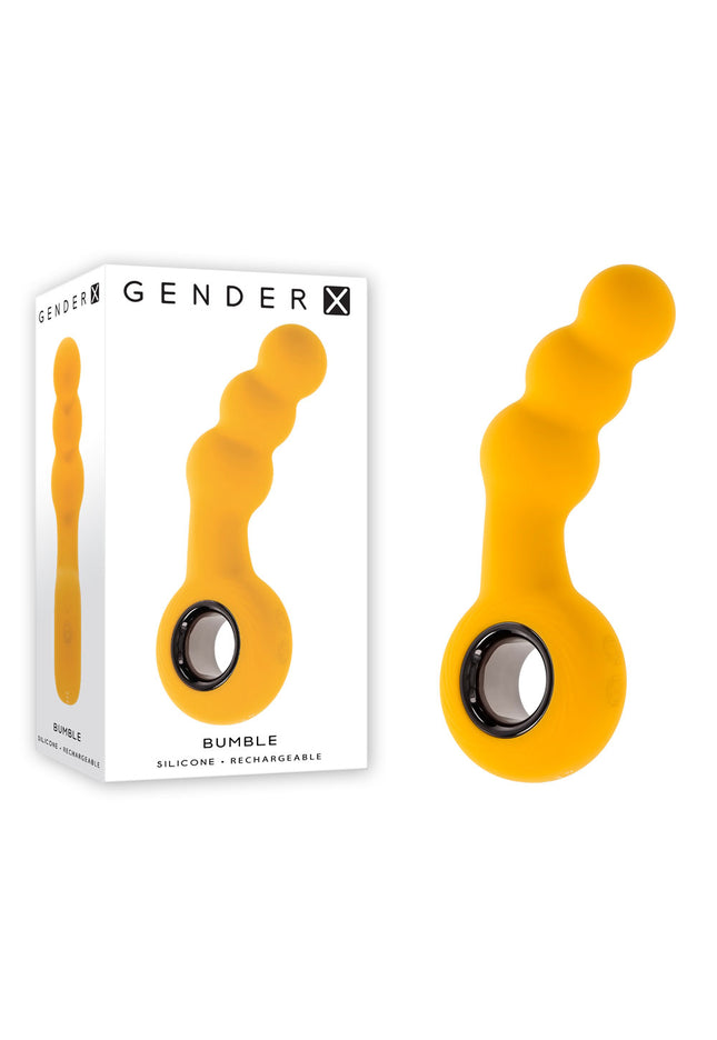 Gender X BUMBLE - Yellow 14.9 cm USB Rechargeable Butt Plug