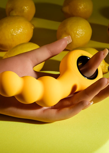Gender X BUMBLE - Yellow 14.9 cm USB Rechargeable Butt Plug