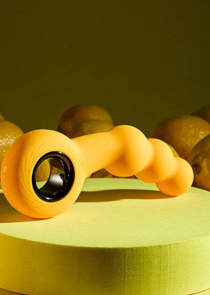 Gender X BUMBLE - Yellow 14.9 cm USB Rechargeable Butt Plug
