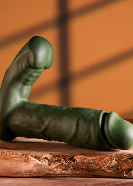 Gender X THE HUNK - Green 15.2 cm USB Rechargeable Thrusting Vibrator with Remote