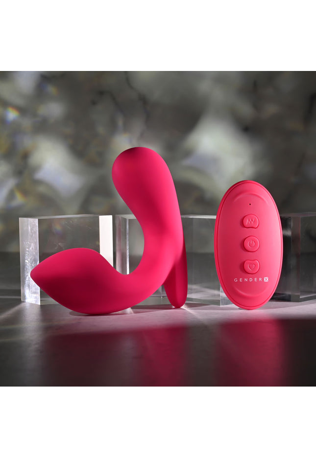 Gender X ALL ABOUT THE BASS - Pink USB Rechargeable Wearable Vibrator with Wireless Remote