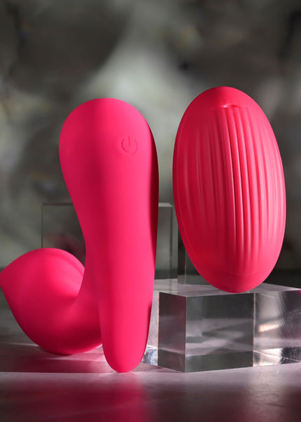 Gender X ALL ABOUT THE BASS - Pink USB Rechargeable Wearable Vibrator with Wireless Remote