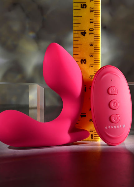 Gender X ALL ABOUT THE BASS - Pink USB Rechargeable Wearable Vibrator with Wireless Remote