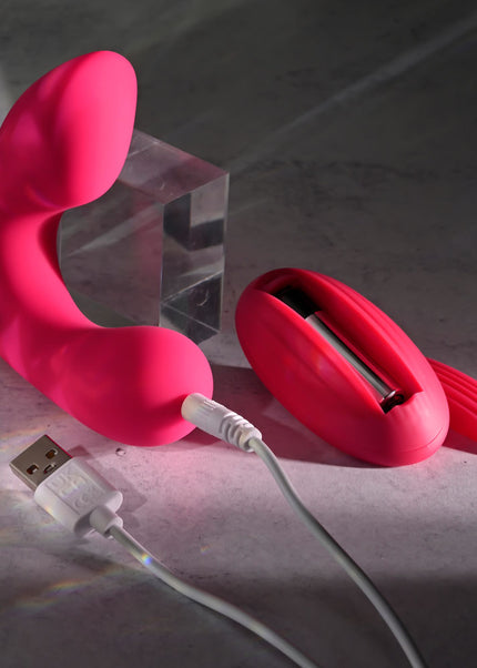 Gender X ALL ABOUT THE BASS - Pink USB Rechargeable Wearable Vibrator with Wireless Remote