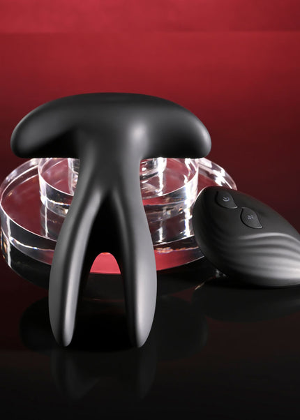 Gender X SPREAD THE LOVE - Black USB Rechargeable Stretching Anal Plug with Wireless Remote