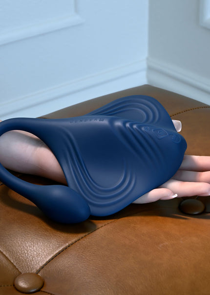 Gender X DAILY GRIND - Blue USB Rechargeable Grinding Pad with Anal Plug