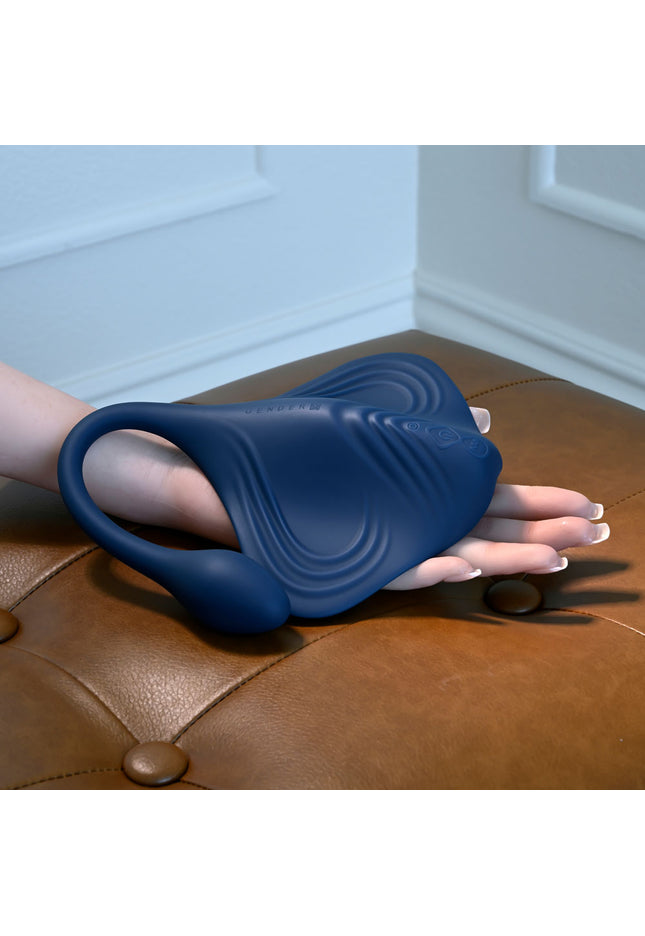 Gender X DAILY GRIND - Blue USB Rechargeable Grinding Pad with Anal Plug