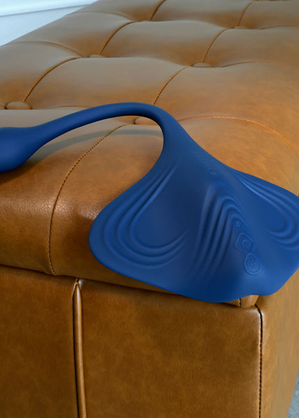 Gender X DAILY GRIND - Blue USB Rechargeable Grinding Pad with Anal Plug