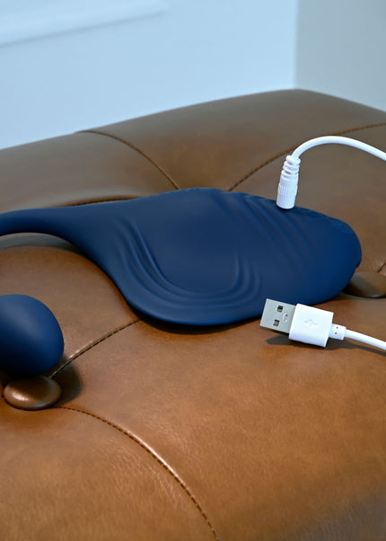 Gender X DAILY GRIND - Blue USB Rechargeable Grinding Pad with Anal Plug