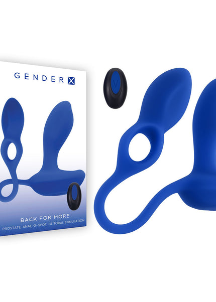 Gender X BACK FOR MORE - Dual USB Rechargeable Dual Stimulator with Wireless Remote