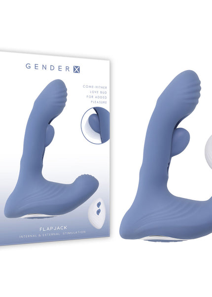 Gender X FLAPJACK - Blue USB Rechargeable Flapping Vibrator