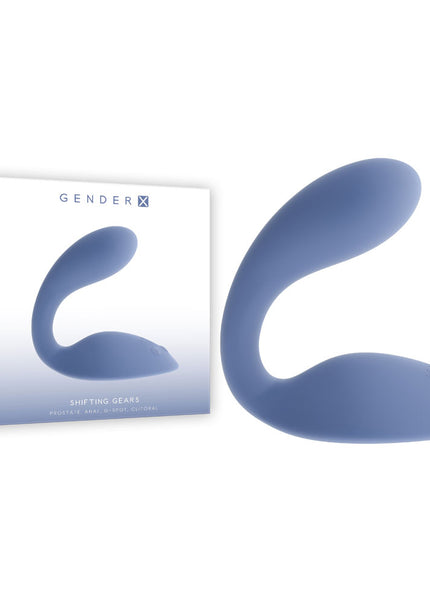 Gender X SHIFTING GEARS - Blue USB Rechargeable Vibrating Grinding Pad