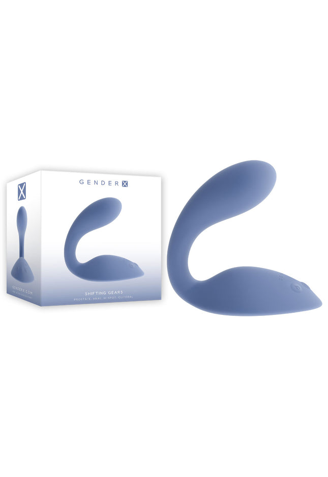 Gender X SHIFTING GEARS - Blue USB Rechargeable Vibrating Grinding Pad