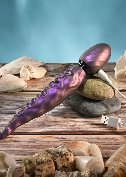 Gender X INTO THE DEEP - Purple 21.7 cm USB Rechargeable Tentacle Fantasy Massage Wand