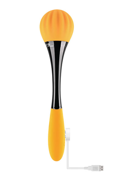 Gender X SUNFLOWER - Yellow 20 cm USB Rechargeable Massage Wand