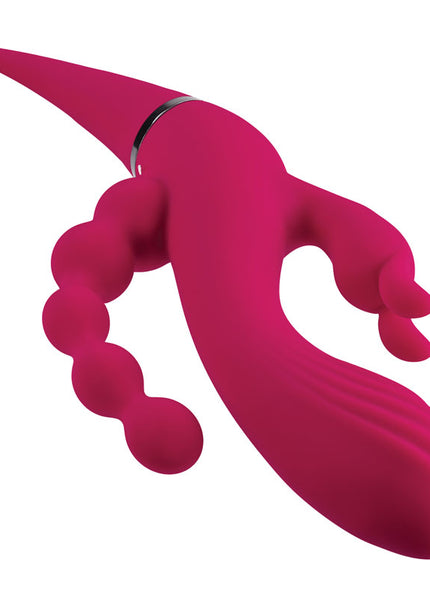 Gender X FOUR BY FOUR - Pink 27.5 cm USB Rechargeable Multi Vibrator
