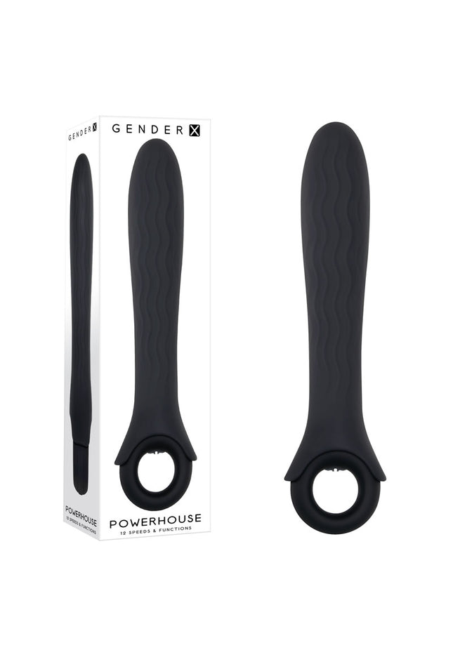 Gender X POWERHOUSE - Black 21.6 cm USB Rechargeable Vibrator