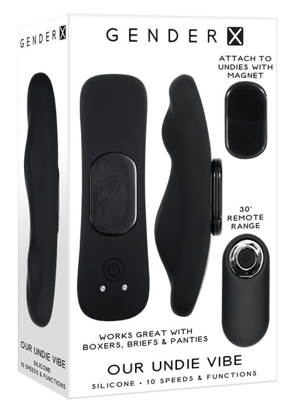 Gender X OUR UNDIE VIBE - Black USB Rechargeable Panty Vibe