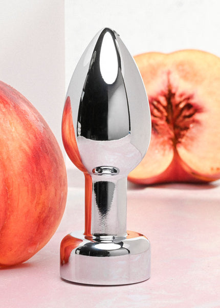 Gender X ROCKIN' METAL PLUG - Metallic 9.3 cm USB Rechargeable Butt Plug