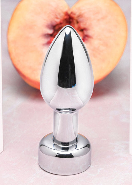 Gender X ROCKIN' METAL PLUG - Metallic 9.3 cm USB Rechargeable Butt Plug