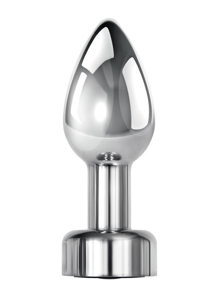 Gender X ROCKIN' METAL PLUG - Metallic 9.3 cm USB Rechargeable Butt Plug