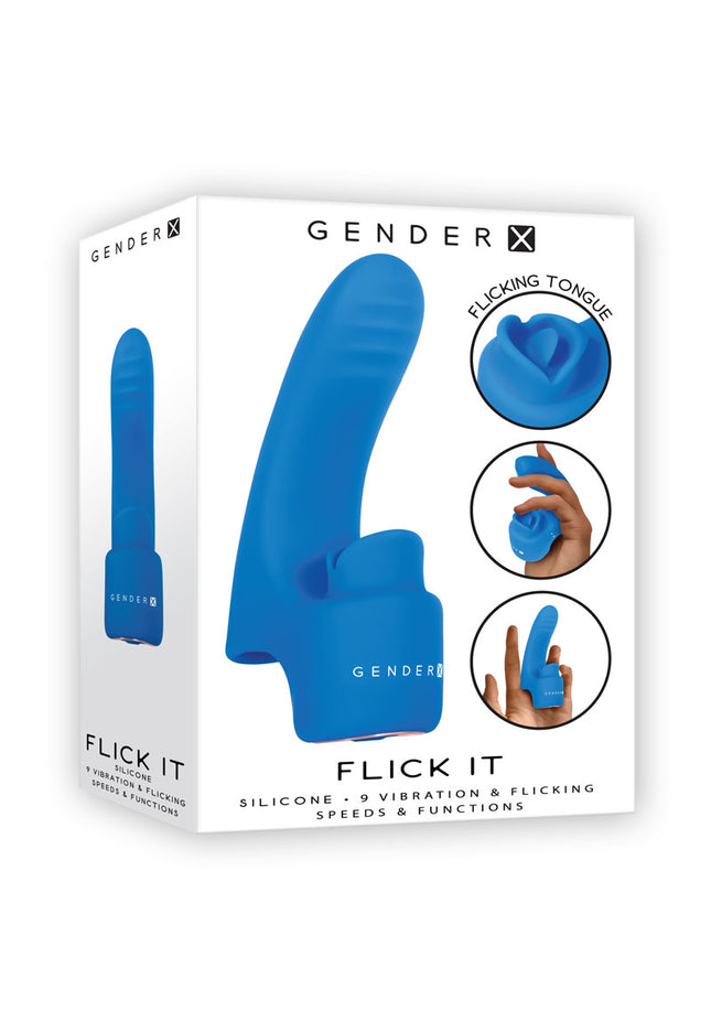 Gender X FLICK IT - Blue USB Rechargeable Finger Vibrator